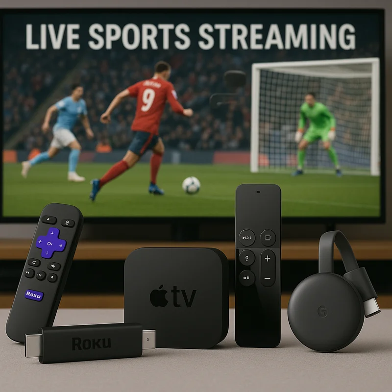 Streaming Sticks & Boxes Illustration